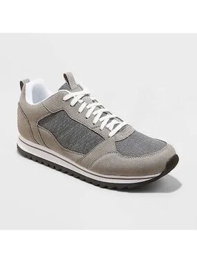 New Men's Angus Vintage Sneakers - Goodfellow & Co Gray 8